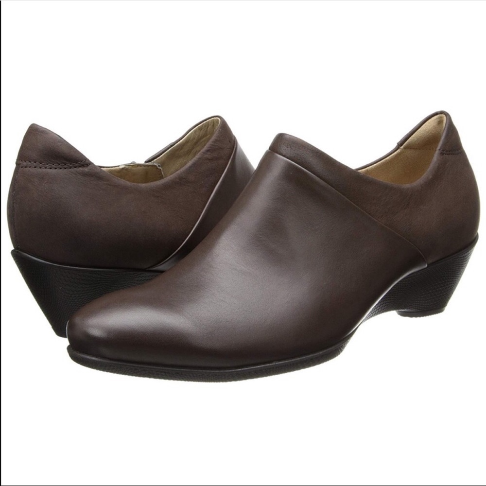 Ecco Coffee Sculptured 45 Slip On Bootie